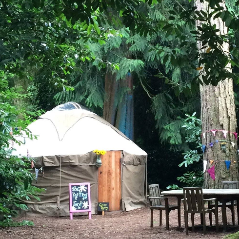 Yurt in the woods